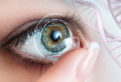 showcasing standard contact lens exam